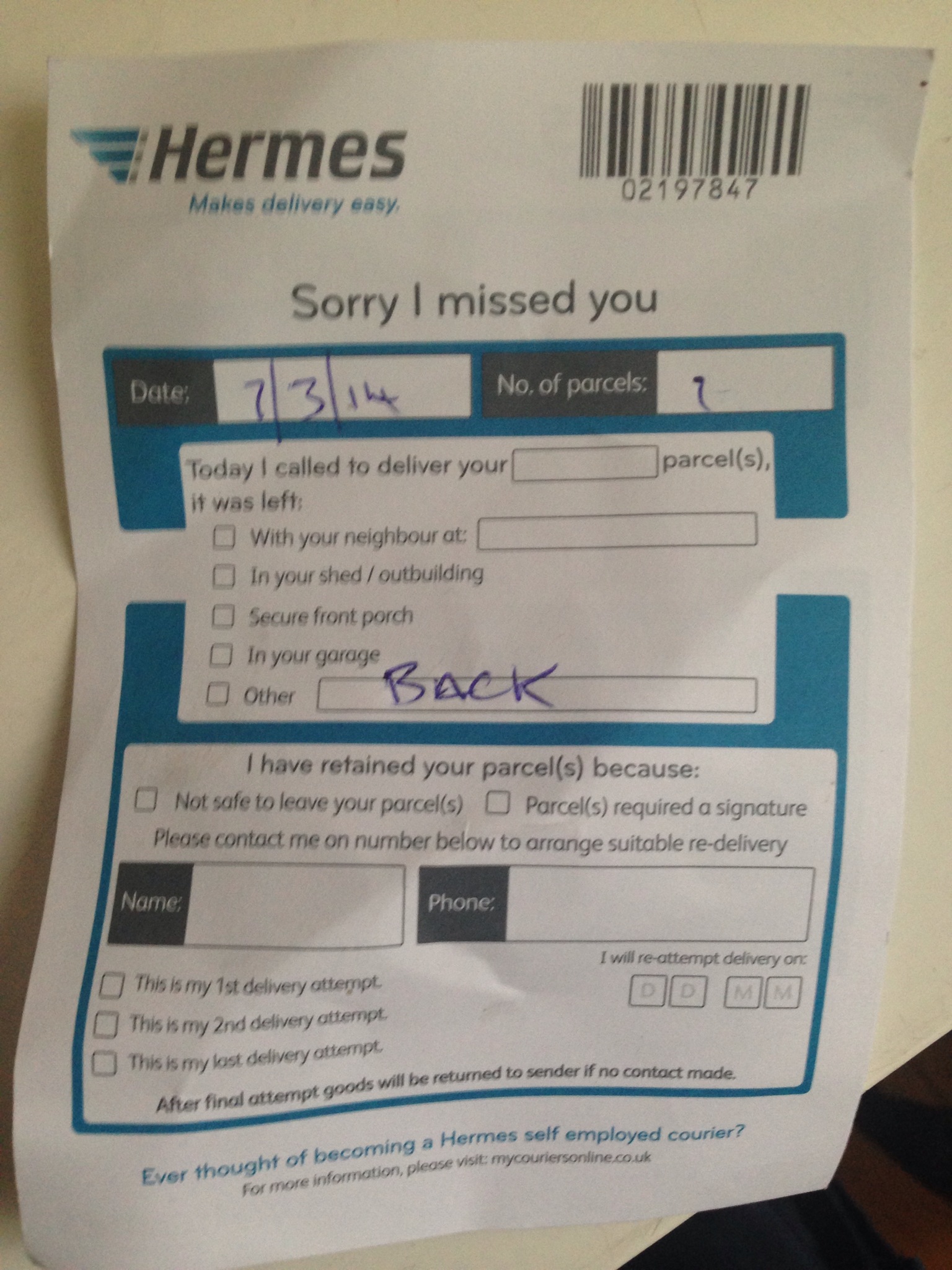 Why I&#39;ll Never Use Hermes (My Hermes) Delivery Service Again